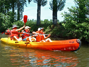 canoe vert auvezere